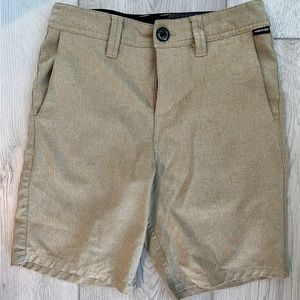 Boys Shorts | Size 12 / 26 Waist | Volcom Surf & Turf 4-way Stretch | Tan